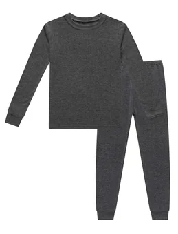 Solid Pajama Set, Grey (size 16)