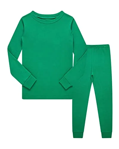 Christmas Long Sleeve Pajama Set, Green (size 2)