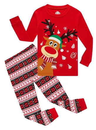 Christmas Long Sleeve Pajama Set (size 8)
