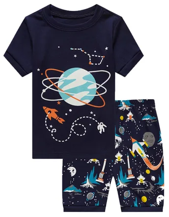 Space Short Sleeve Pajama Set (size 18)