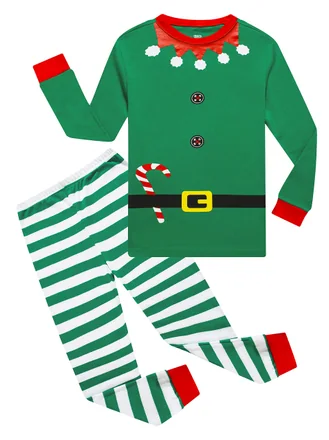 Christmas Pajama Set, Green