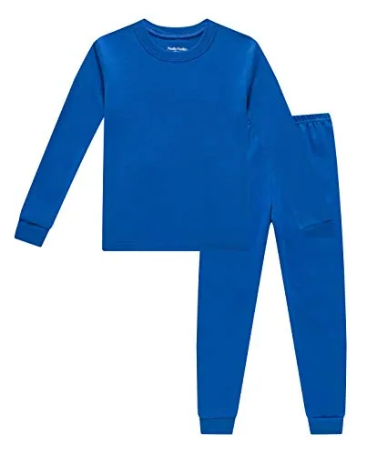 Solid Pajama Set, Blue (size 6)