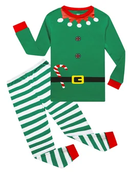 Christmas Pajama Set, Green (size 10)