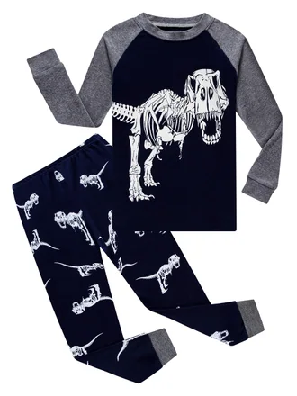 Long Sleeve Pajama Set, Blue (size 8)