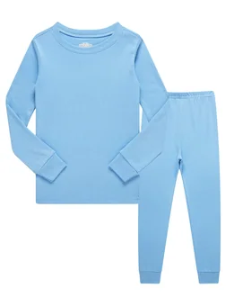 Long Sleeve Pajama Set, Blue (size 3)