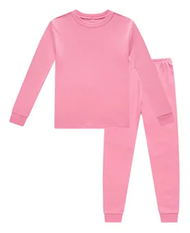 Solid Pajama Set, Pink (size 5)