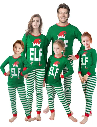 Christmas Pajama Set, Green