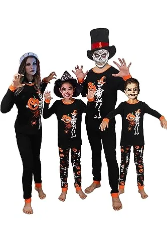 Halloween Long Sleeve Pajama Set, Black (size Small)
